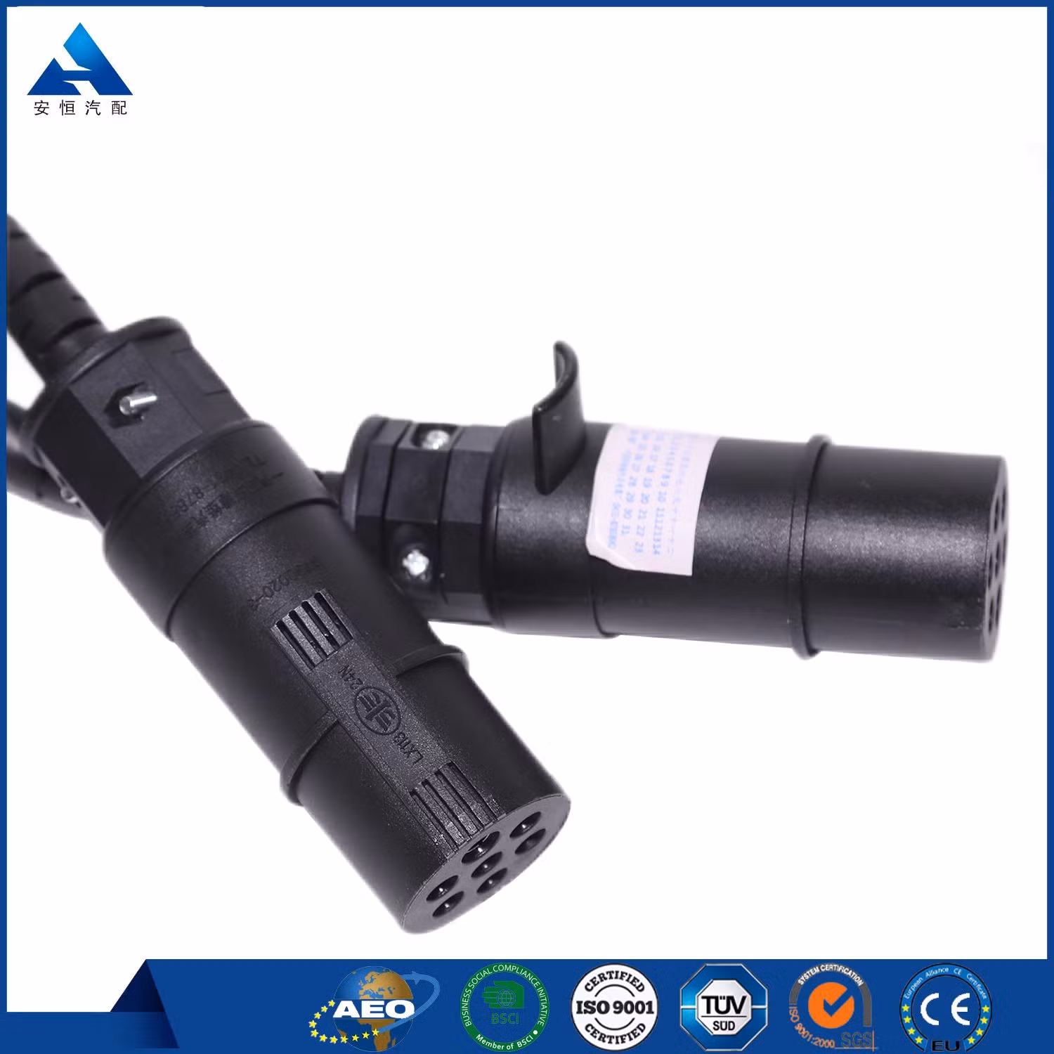 7 Pin 15′ Seven Electric Coil Connector Cable for Mack Vnl Freightliner Truck Trailer Parts Hot of Sale - Image 6