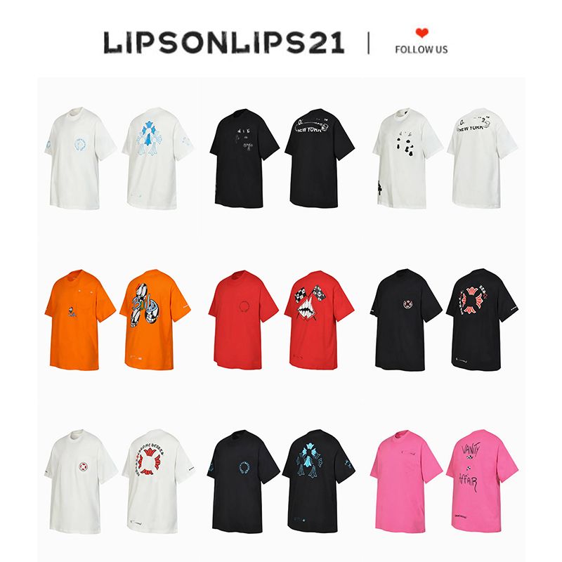Men's Designer T Shirts Men's T Shirts Designer Womens Tshirts Loose Tees Priented Shirts Brands Tops Casual Shirt Clothings Short Sleeve Clothes - Image 1
