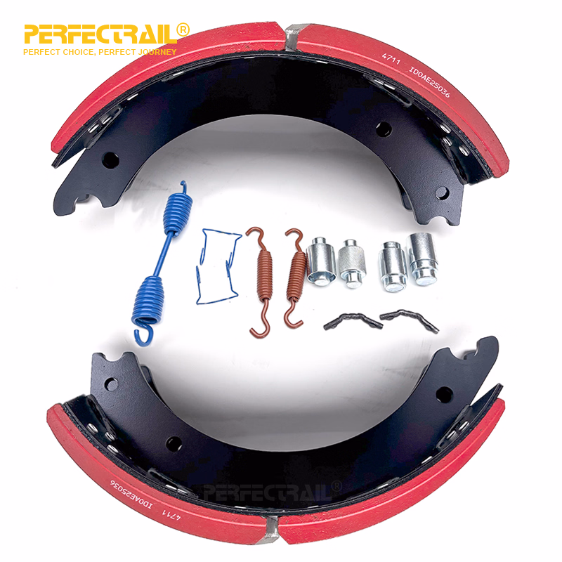 PERFECTRAIL 4711 Factory Heavy Duty Truck Parts Drum Brake Shoe Kit for Freightliner - Image 1