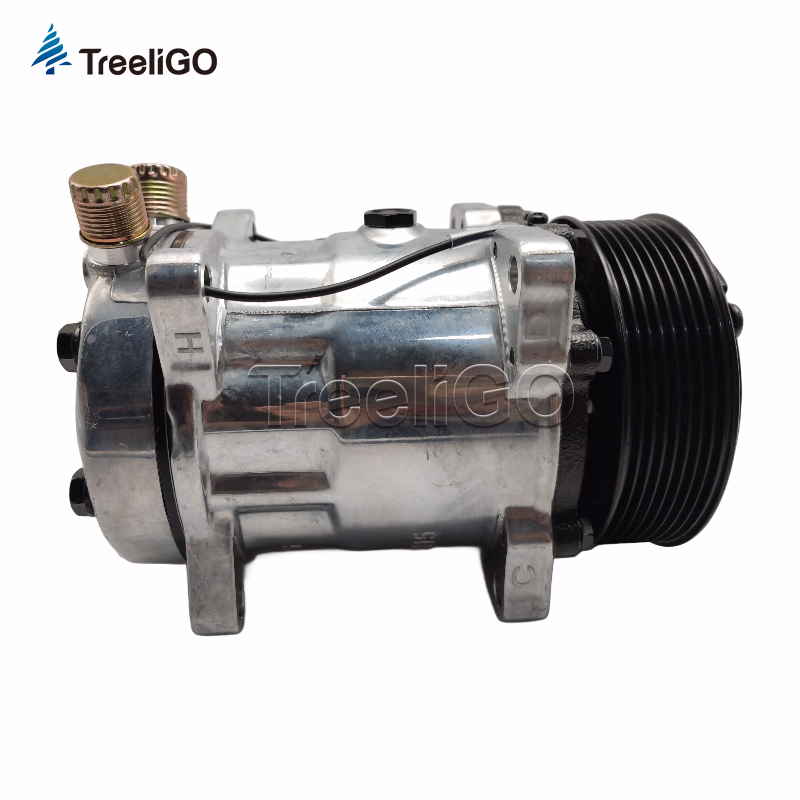 for Peterbilt Kenworth Freightliner 12V 118mm 7h15 8pk Car AC Compressor Co 4711 15628022 - Image 1