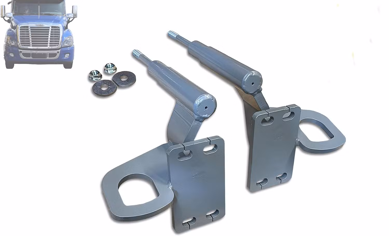 Bumper Deer Moose Brush Guard Brackets Mounting Hardware Set for Compatible with Ex-Guard Freightliner Cascadia 2008-2017 Plus Logo - Image 4