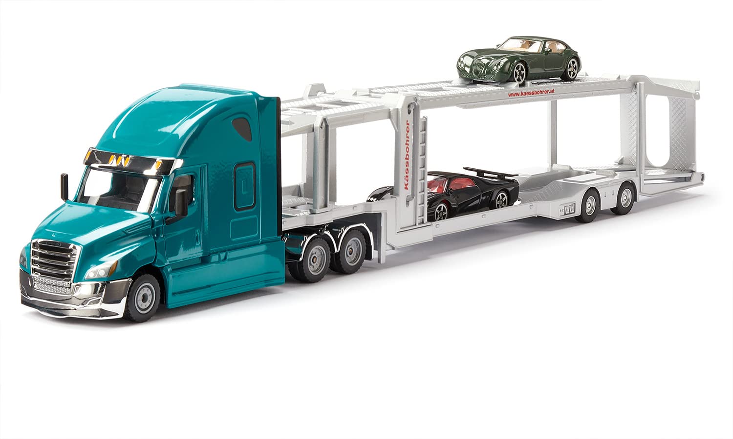Siku 2717 Freightliner Cascadia Toy Tractor 1:50, Plastic/Metal, Blue, Bonnet for Opening, Coupling for Combining Super Trailers in 1:50 - Image 2