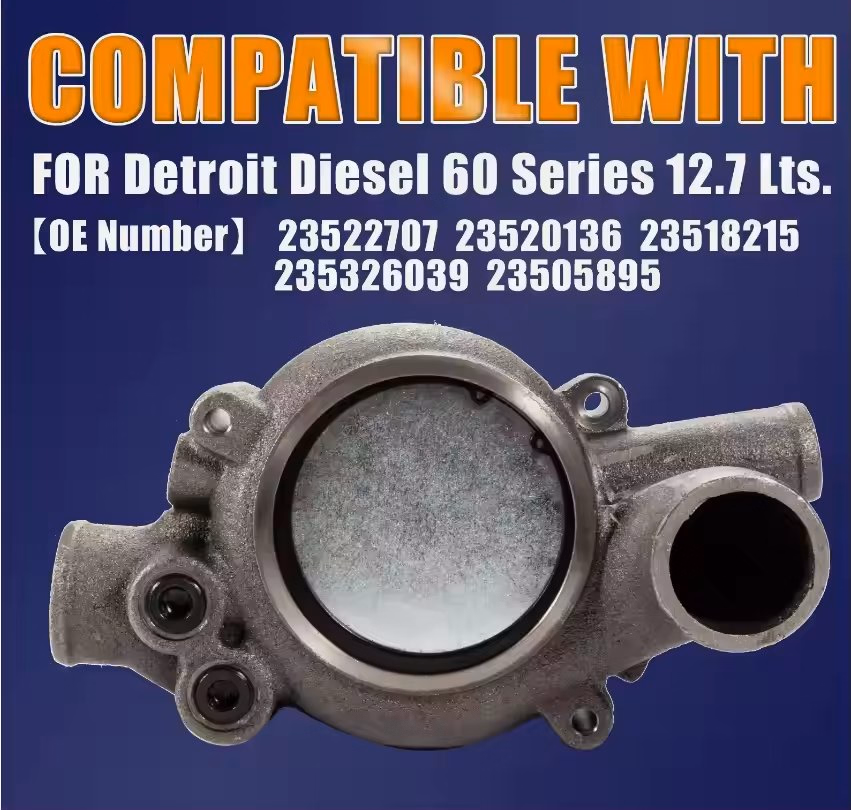 23522707 23505895 23517027 Water Pump Vs-Dr101 for Detroit Diesel 60 Series Engine 12.7 Lts. Freightliner Argosy - Image 2