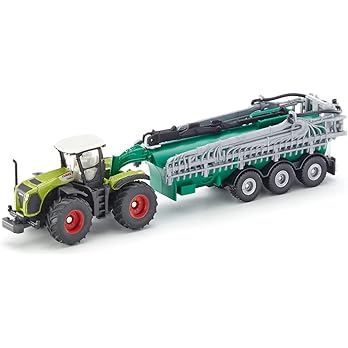 siku 1837 Low Loader with 2 John Deere Tractors, 1:87, Metal/Plastic, Green, Folding Tailgate - Image 6