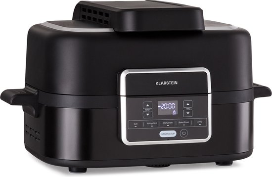 Combo Air grill heteluchtfriteuse 5 programma's 1500 watt 4,5 liter grillmand 2,5 liter frituurmand - Image 5