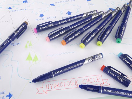Pilot FriXion Fineliner stuks set - Set met uitwisbare fineliner stift met 0,45 - Image 3