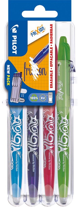 Pilot gelroller Frixion Ball 2 Go | blister met 4 stuks in geassorteerde kleuren - Image 1