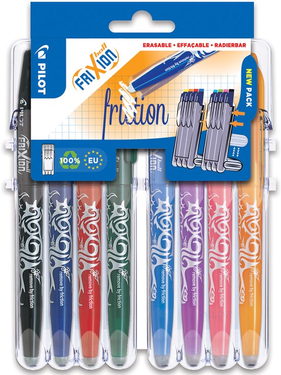 Pilot gelroller Frixion Ball 2 Go | blister met 4 stuks in geassorteerde kleuren - Image 3