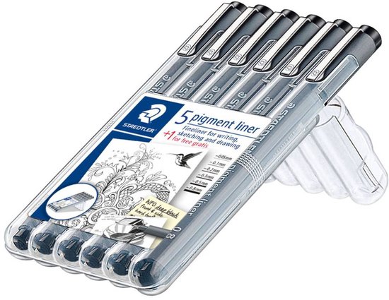 STAEDTLER - Artist Series - pigment liner - PROMO box 6 st (4 + 2 GRATIS) - Image 10