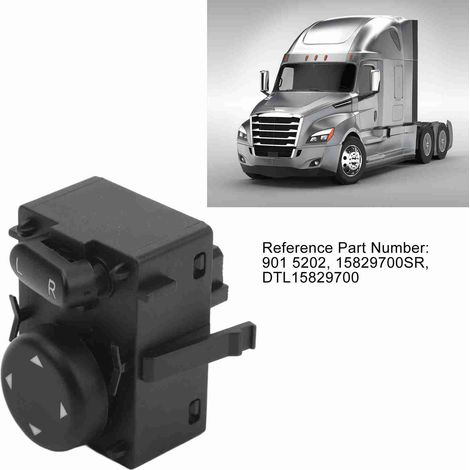 Hochleistungs-Außenspiegelschalter aus ABS 901 5202, Hauptschalter Fahrerseite für Freightliner Cascadia 2008-2017 - Image 2