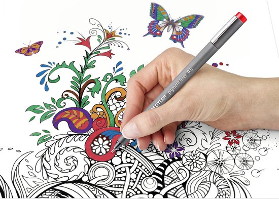 Pigment liner fineliner - box - 6 kleuren - Image 8