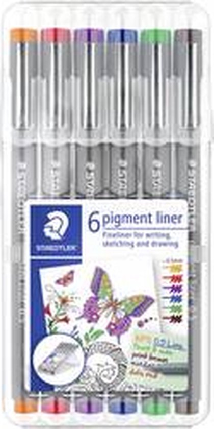 Pigment liner fineliner - box - 6 kleuren - Image 13