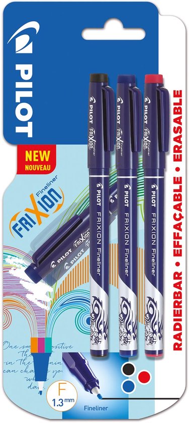 Pilot fineliner Frixion Basic | geassorteerde kleuren | set van 3 stuks - Image 1