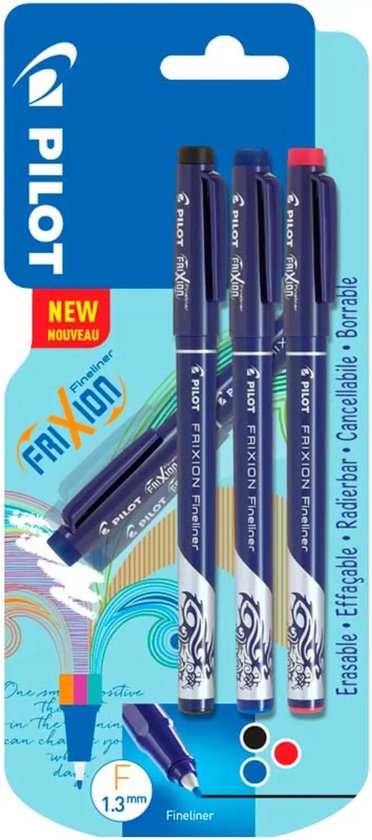Pilot fineliner Frixion Basic | geassorteerde kleuren | set van 3 stuks - Image 2