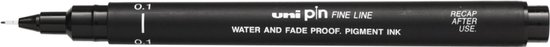 Uni Pin Fine Liner - 0.1mm zwarte schetspen - Image 5