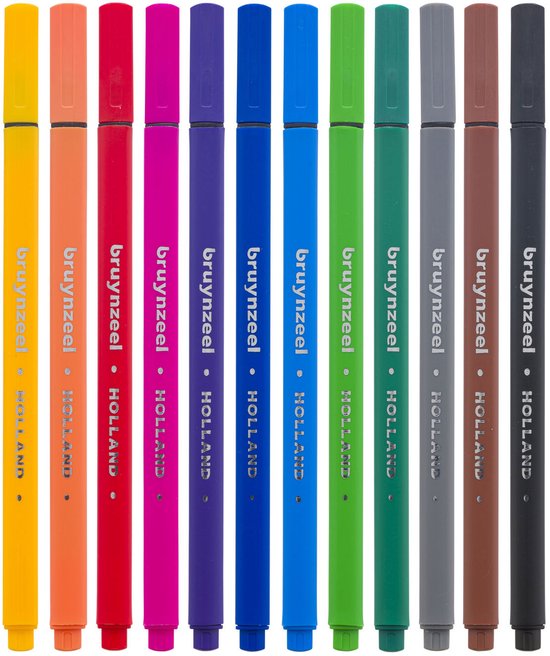 Bruynzeel Fineliners, 12st. - Image 2