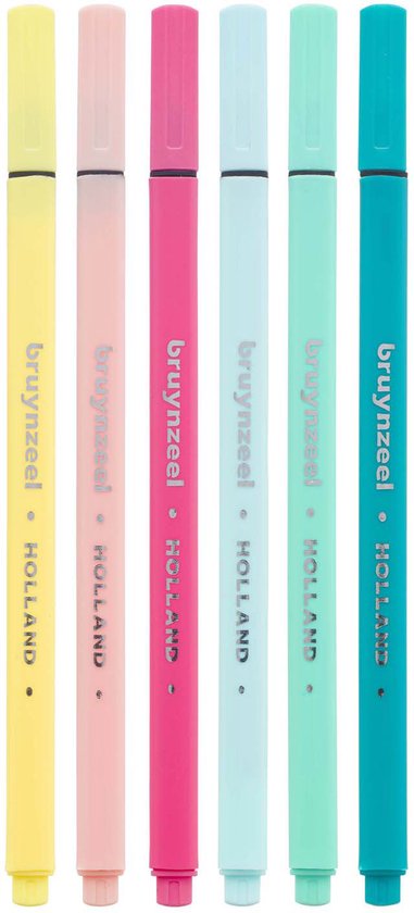 Bruynzeel Fineliner Set Licht 6 Kleuren - Image 1