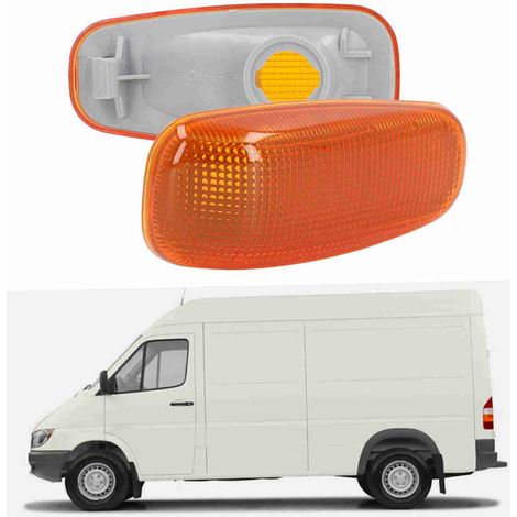 Dodge Sprinter 2500/3500 2003–2006 Seitenmarkierungsleuchtenglas mit Dichtung – 2 Stück, gelbes ABS, kompatibel mit Freightliner - Image 2