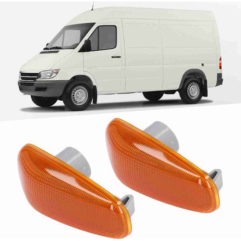 Dodge Sprinter 2500/3500 2003–2006 Seitenmarkierungsleuchtenglas mit Dichtung – 2 Stück, gelbes ABS, kompatibel mit Freightliner - Image 3
