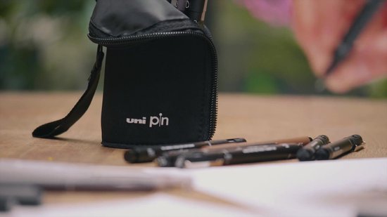 Uni Pin Fine Liner - 0.3mm zwarte schetspen - Image 2