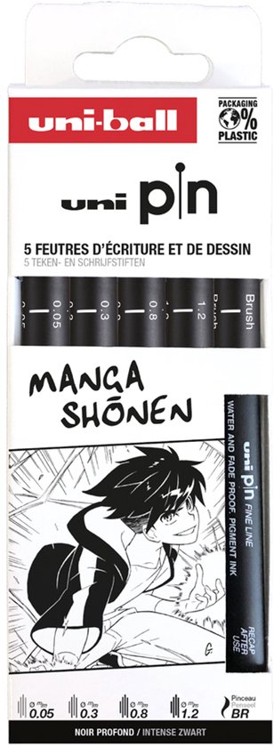 Uni Pin sketching set 5 stuks - Fineliner set voor Schetsen - Image 7