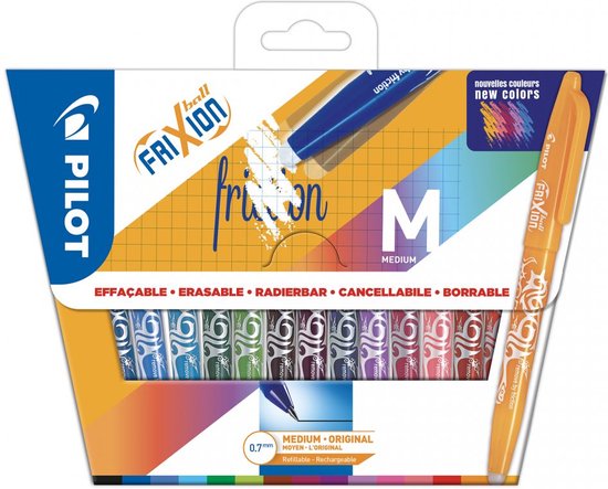 Pilot Frixion - Rollerball pennenset - Uitwisbaar - 12 stuks in karton - Image 1