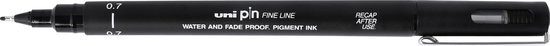 Uni-ball Uni Pin Fineliner Zwart 0,7 mm - Image 1