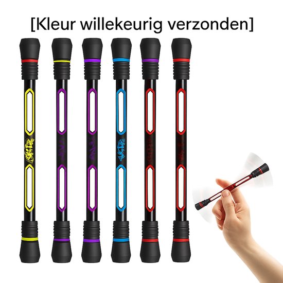 Spinning Pen – Assorti Kleur – Anti‑Slip & Perfect Gebalanceerd – 19.2 cm – Creatief Fidget Speelplezier - Zwarte Inkt - @ Lu’s Today® – Basic Kids Essentials - Image 1