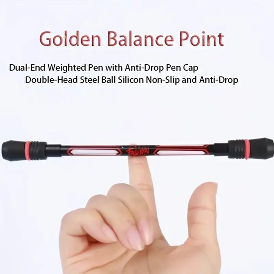 Spinning Pen – Assorti Kleur – Anti‑Slip & Perfect Gebalanceerd – 19.2 cm – Creatief Fidget Speelplezier - Zwarte Inkt - @ Lu’s Today® – Basic Kids Essentials - Image 5