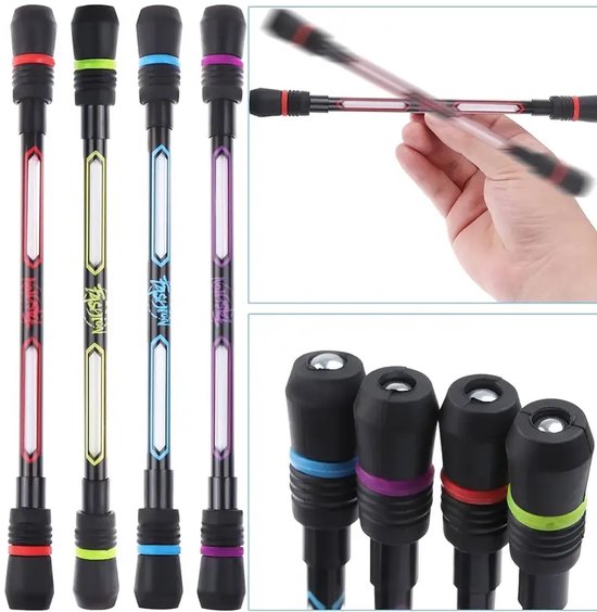 Spinning Pen – Assorti Kleur – Anti‑Slip & Perfect Gebalanceerd – 19.2 cm – Creatief Fidget Speelplezier - Zwarte Inkt - @ Lu’s Today® – Basic Kids Essentials - Image 8