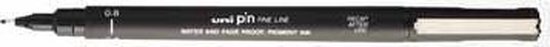 Uni Pin Fine Liner - 0.8mm zwarte schetspen - Image 6