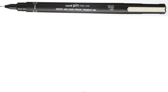 Uni Pin Fine Liner - 0.2mm zwarte schetspen - Image 5