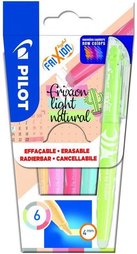 Pilot Frixion - Markeerstiften - doosje van 6 markers - Image 1