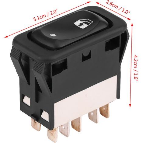 Bouton de commande principal de lève-vitre électrique pour Freightliner Columbia Century 01-11 A06-30769-027 - Image 2