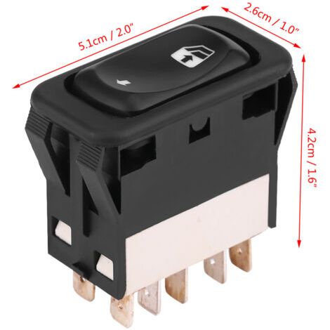 VURAHOME - Bouton de commande principal de lève-vitre électrique pour Freightliner Columbia Century 01-11 A06-30769-027 - Image 2