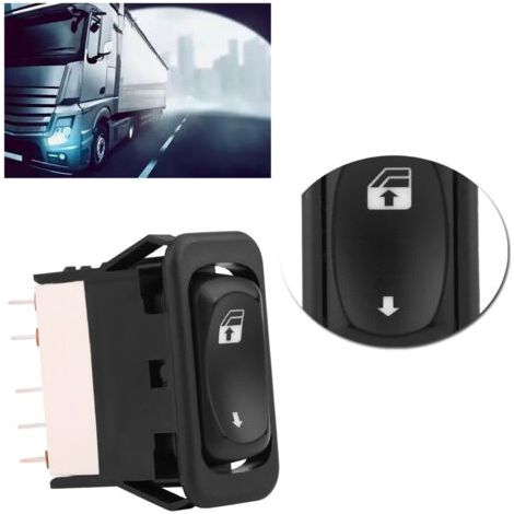 VURAHOME - Bouton de commande principal de lève-vitre électrique pour Freightliner Columbia Century 01-11 A06-30769-027 - Image 3