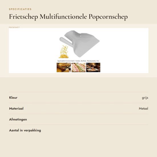 Dailygoods- Frietenschuiver - Ergonomisch Antislip Handvat - Image 9