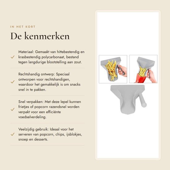 Dailygoods- Frietenschuiver - Ergonomisch Antislip Handvat - Image 11