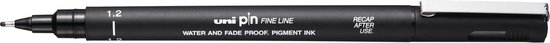 Uni Pin Fineliner Zwart 1,2 mm - Image 1