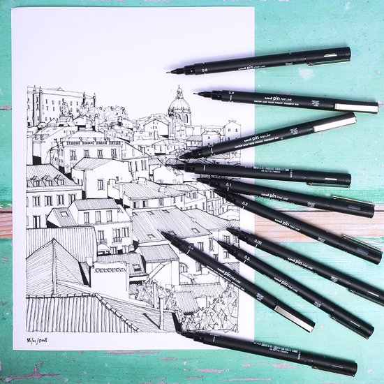 Uni Pin Fineliner Zwart 1,2 mm - Image 3