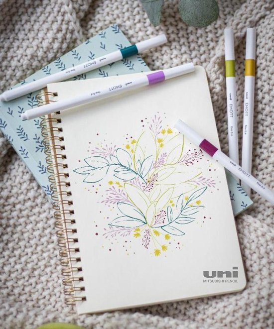 Uni Emott - Fineliner stiften - Kleuren - set van kleuren - Image 10