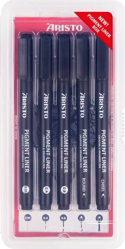 Aristo pigmentliner - zwart - Image 1