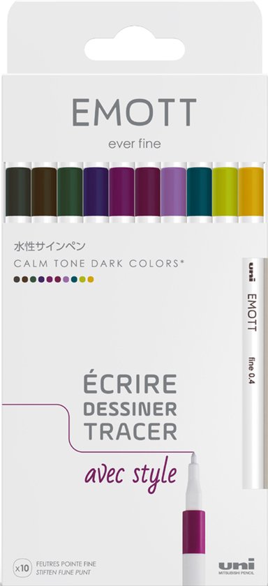Uni Emott - Fineliner stiften - Kleuren - set van kleuren - Image 5