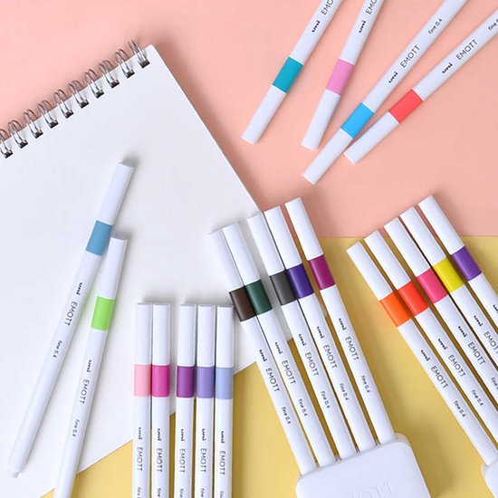 Uni Emott - Fineliner stiften - Kleuren - set van kleuren - Image 7