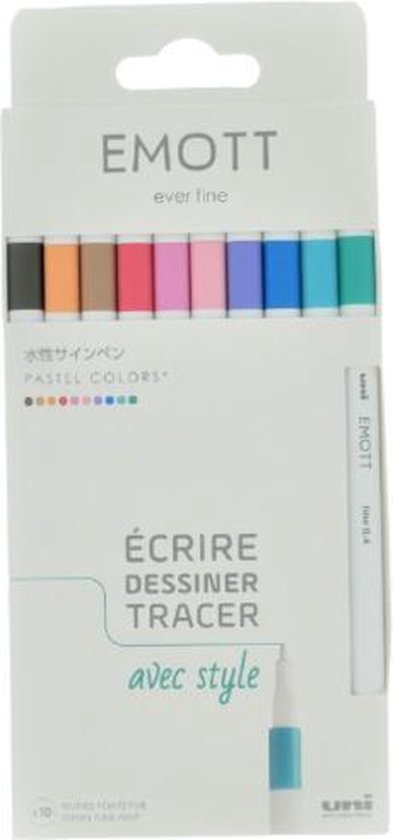 Uni Emott - Fineliner stiften - Kleuren - set van kleuren - Image 9