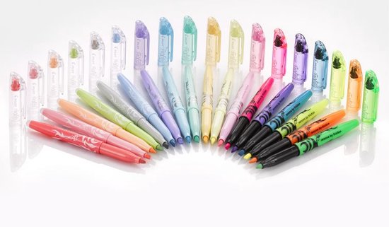 Pilot Frixion markeerstift set van 3 soft pastel blauw, geel, pink - Image 3