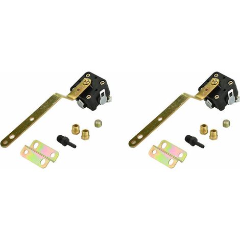 Dos kits estándar de válvulas de control de altura de nivelación neumática para camiones/remolques VS227 53321Q120, disponibles en Freightliner US Truck Parts. - Image 1