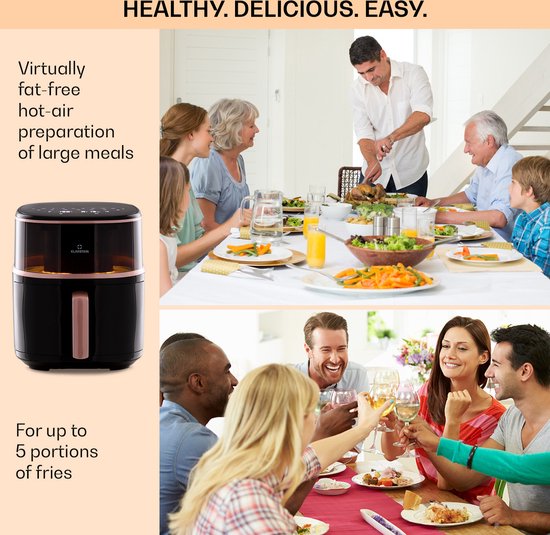 Friteuse à air chaud Air Bloom avec fonction vapeur 1500W 7,5 litres 16 programmes - Image 5
