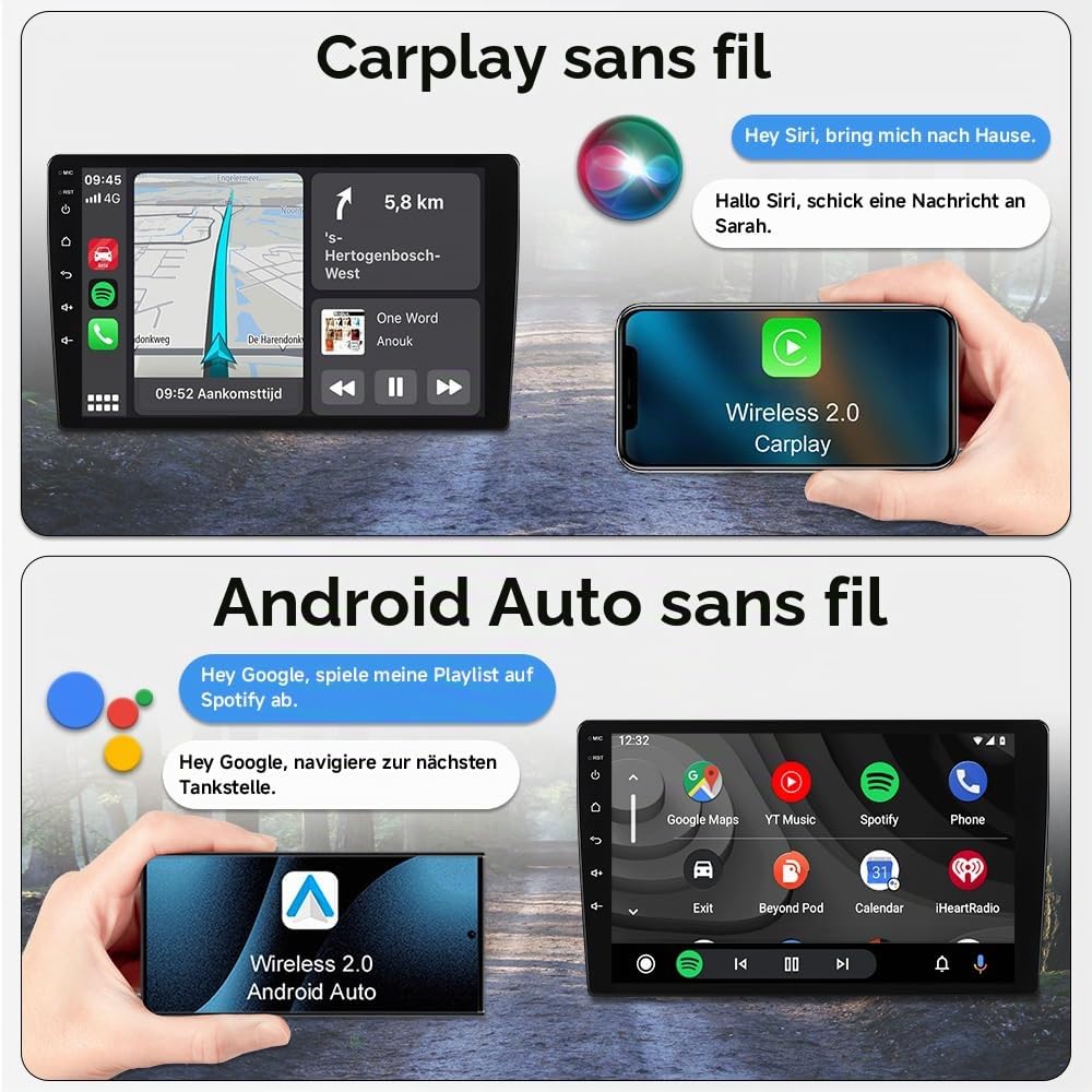 Car Radio for Mercedes Benz Sprinter Freightliner W907 VS30 2019-2023 | Android 15, 4+64GB, 10.1 inches, Android Auto Wireless Carplay, Touch Screen, GPS, Bluetooth 5.4, DSP WiFi 6.0 - Image 3