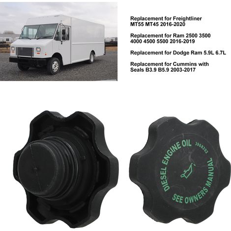 Tappo di riempimento olio con guarnizioni, 2 pezzi, ricambio 3968283 per Freightliner MT55 MT45 2016 – 2020 - Image 5